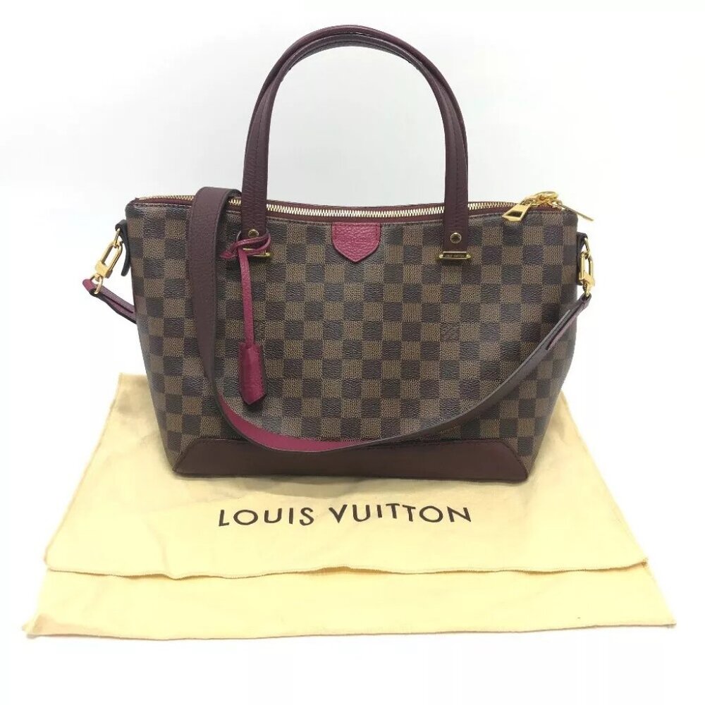 LOUIS VUITTON Damier Hyde Park 2WAY Shoulder Bag Tote Bag Hand Bag - Picture 16 of 16